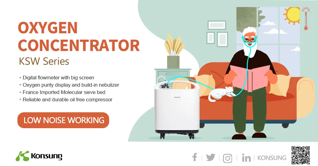 Konsung 5L home use oxygen concentrator,