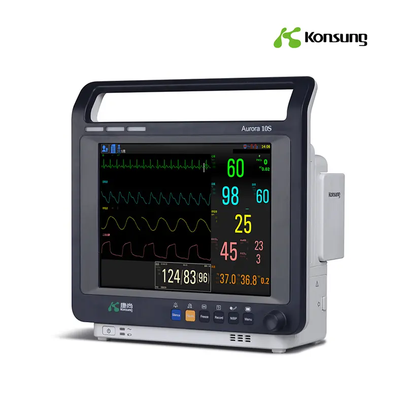 AURORA-10S 10.4 inch lightweight wireless patient monitor with printer Masimo Spo2 option Featured Image