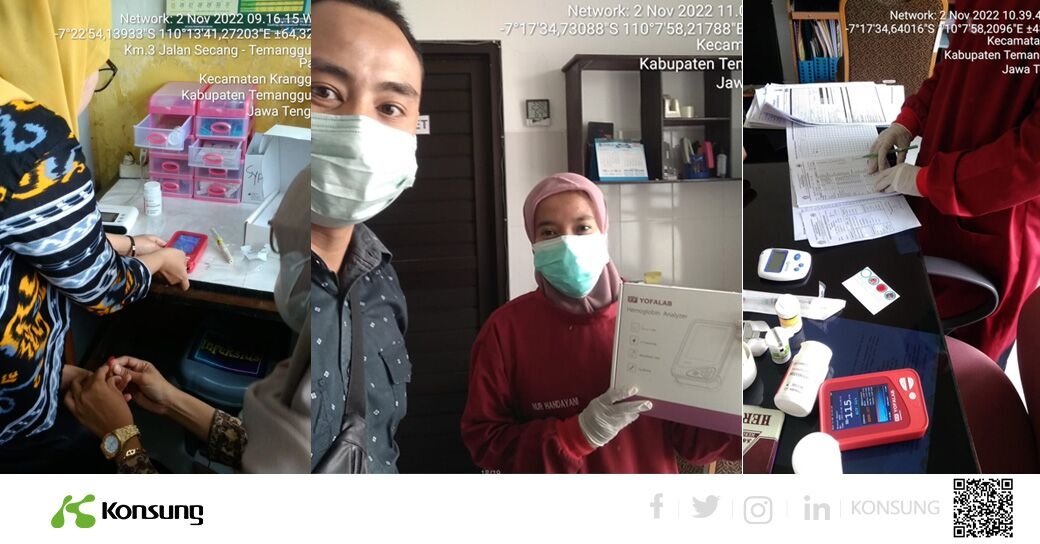 Konsung Hemoglobin analyzer in Indonesia